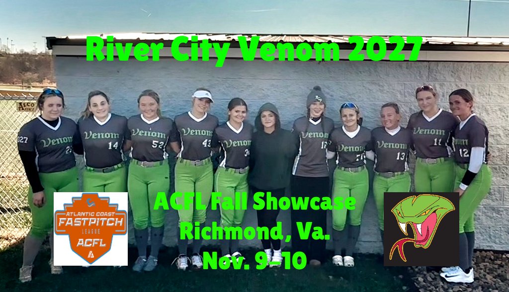 RCVENOM09's tweet photo. College Coaches: @RCVenom09 is playing this weekend at the ACFL Showcase in Richmond, Va.! Come check out the team as we are excited to have this opportunity! You can watch on Game Changer: River City Venom 15u! @gobigrecruiting, @DirectRecruits, @SBRRetweets, @MegPlesko9 (🧵)... https://t.co/MxxBJW61aY