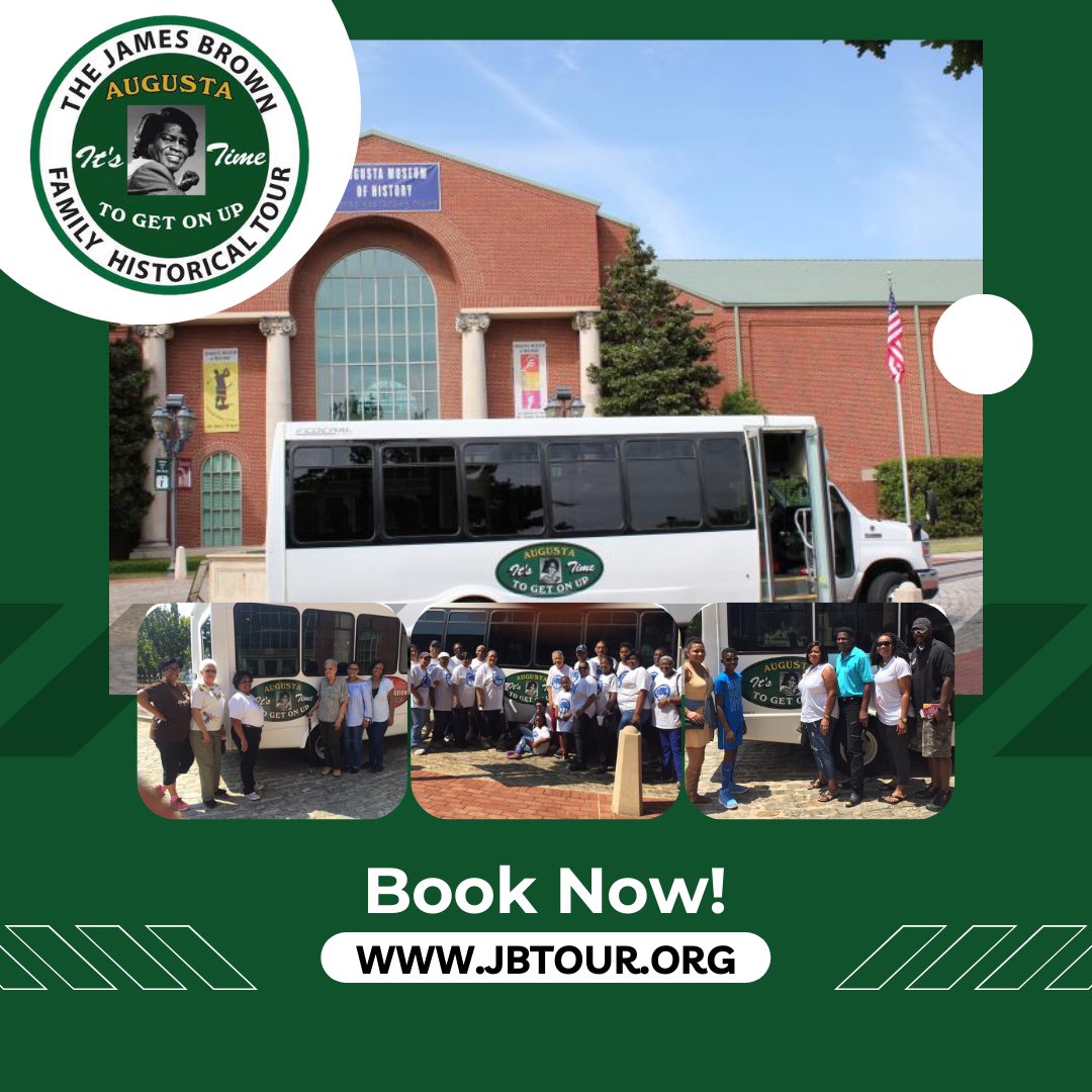 JamesBrownFF's tweet photo. The @JBFHtour returns! Join us every Saturday at 10:30 AM for a journey through Mr. James Brown’s early years and the places that shaped his legacy. 🕺🏾

Rsvp online at https://t.co/j7W5dlijJW

#jbfhtour #JamesBrown #jamesbrownstatue #HistoricalSites #JamesBrownFamilyTour https://t.co/dotDF0BzJ7