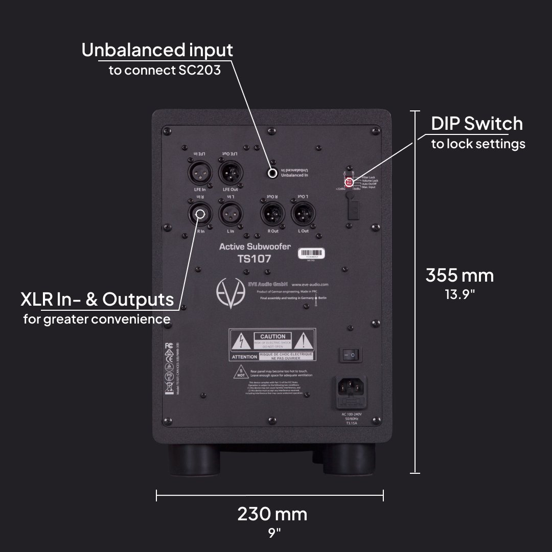 EveAudio's tweet photo. TS107 facts 🔝 Have you already had the chance to test an EVE Audio subwoofer?

#EVEAudio #StudioMonitors ##Subwoofer #TS107 #StudioGear #MusicProduction #MusicStudios #Audio #Bass https://t.co/CTtDdigfTa