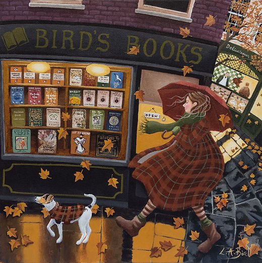 BookChatWeekly's tweet photo. Good day, dear Bibliophiles🍂

art by Lucy Almey Bird https://t.co/9moYZrmWwW