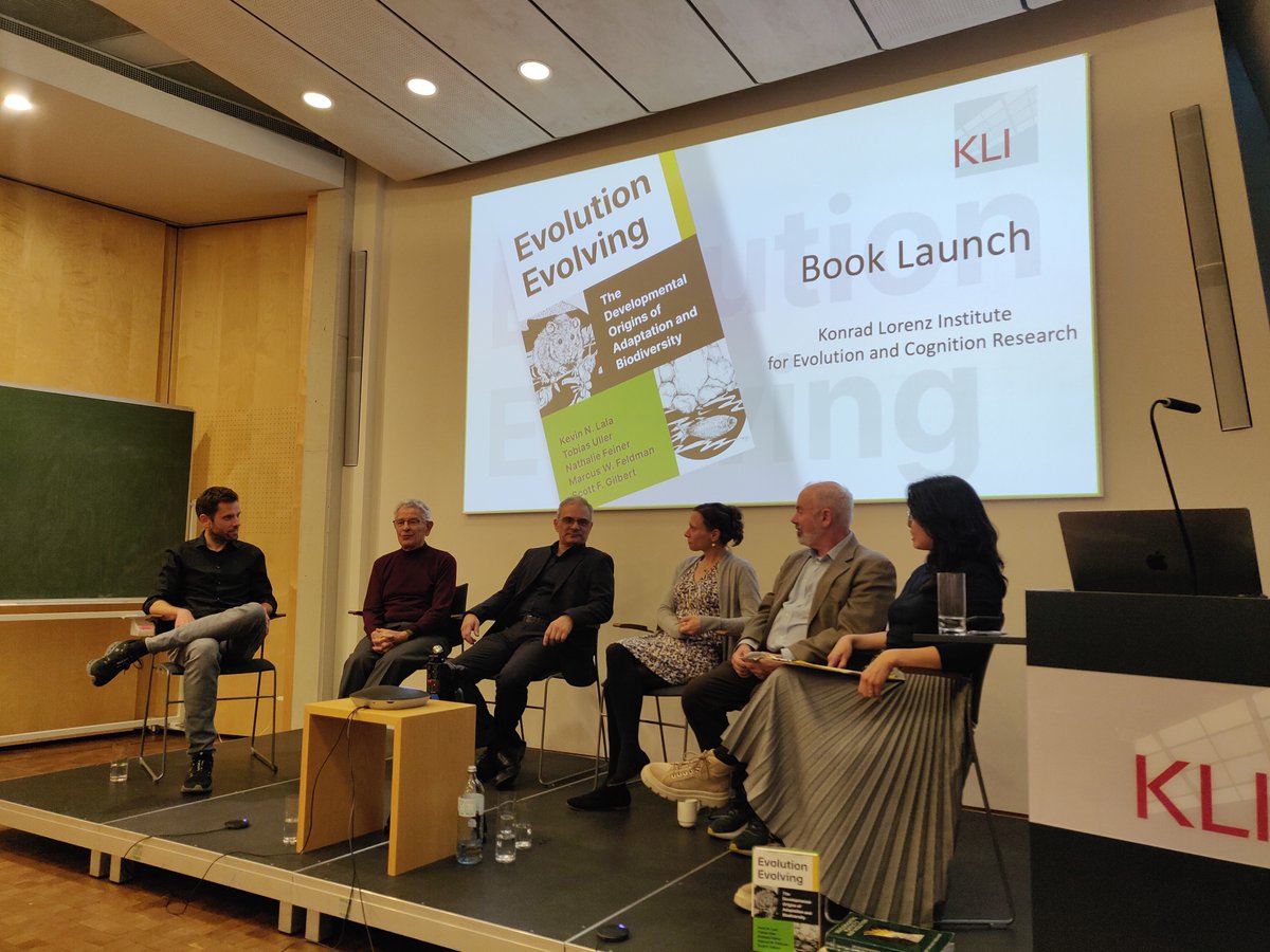 Evolution Evolving (@evoevolving) on Twitter photo Thank you to everyone that attended the 'Evolution Evolving' book launch at the KLI yesterday. It was a wonderful occasional and fantastic to hear from all the authors.
'Evolution Evolving' is published by <a href="/PrincetonUPress/">Princeton University Press</a>
Find out more at evolutionevolving.org Thank you to everyone that attended the 'Evolution Evolving' book launch at the KLI yesterday. It was a wonderful occasional and fantastic to hear from all the authors.
'Evolution Evolving' is published by <a href="/PrincetonUPress/">Princeton University Press</a>
Find out more at evolutionevolving.org