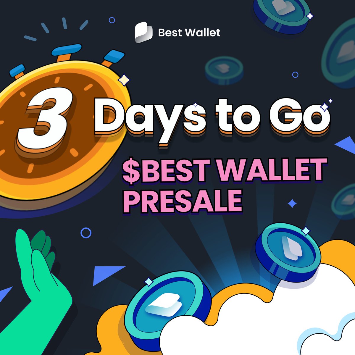 Just 3 days to go until the $BEST token presale kicks off! ⏰

Remember, this will be the ONLY time you can secure early access. This is your chance to buy $BEST tokens at the lowest possible price. 👀

Make sure you're ready for launch! 💸

Download now 📲
