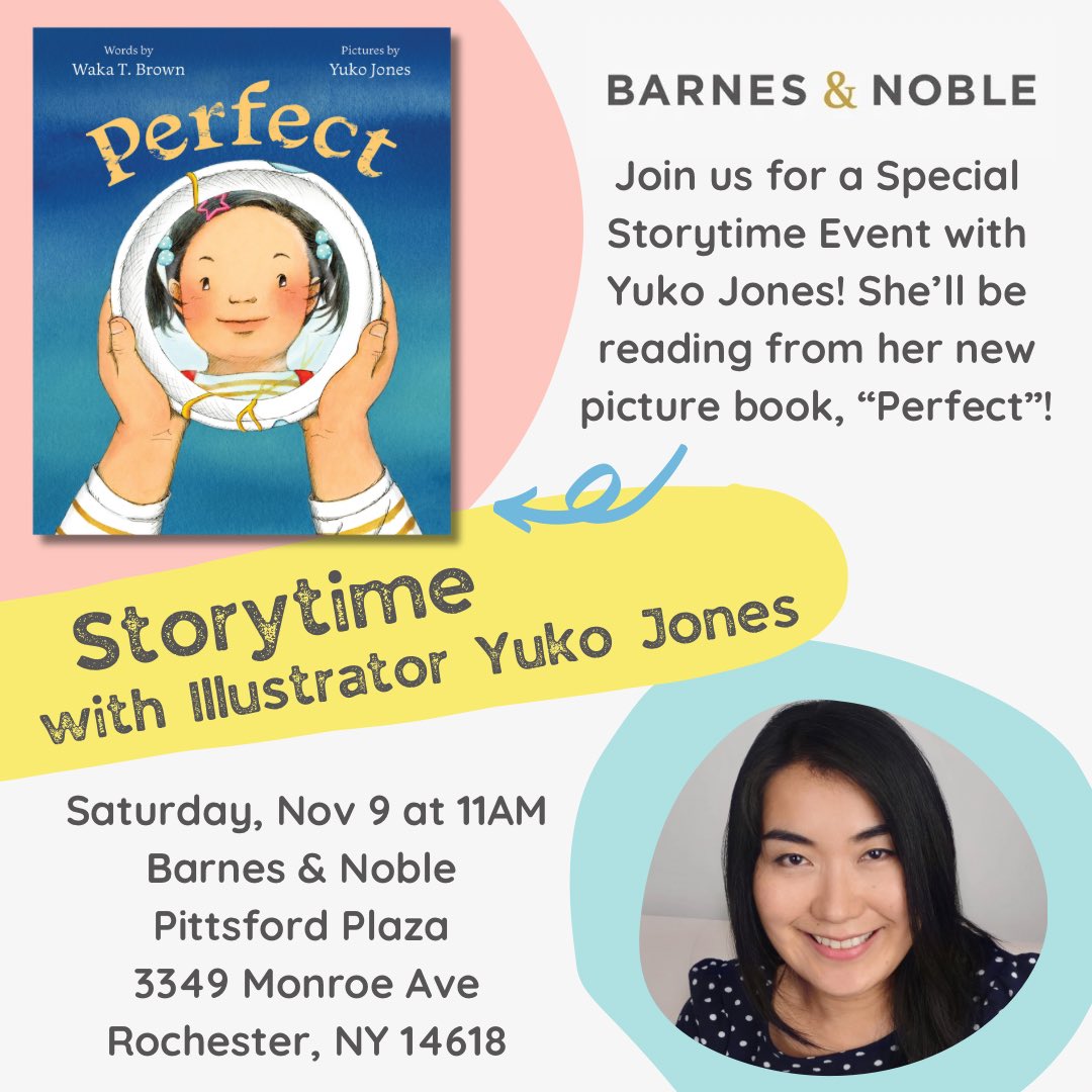 #RochesterNY friends! Join me tomorrow at 11am for a storytime @BNPittsford! I’ll be reading from our new picture book PERFECT. Hope to see you there!
.
📕PERFECT by @w_t_brown &amp; me from @harperkids 
#storytime #barnesandnoble #kidsevent #freeevent #tomorrow #joinus #picturebooks