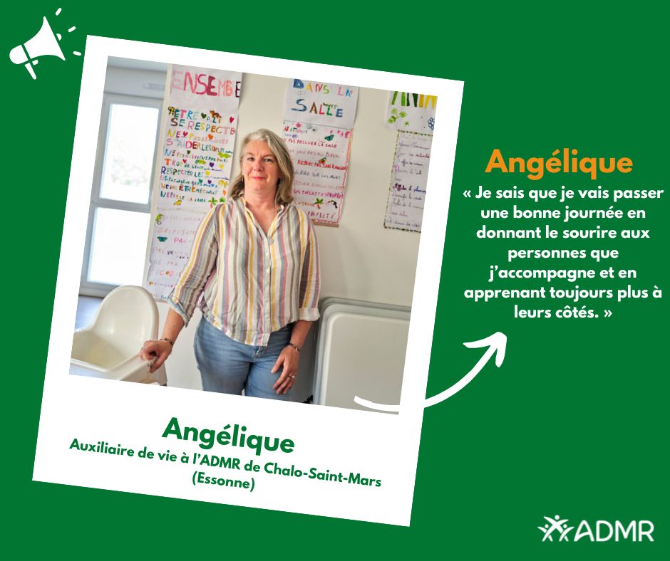 fedeADMR_82's tweet photo. 💖 Aider les autres, une vocation pour Angélique auxiliaire de vie à l'#ADMR. Elle partage chaque jour des moments de joie et d'échanges : « Je sais que je vais passer une bonne journée en donnant le sourire aux personnes que j'accompagne. » 🌟 
👉 Rejoignez-nous ! #Recrutement https://t.co/btNZlRCf8i