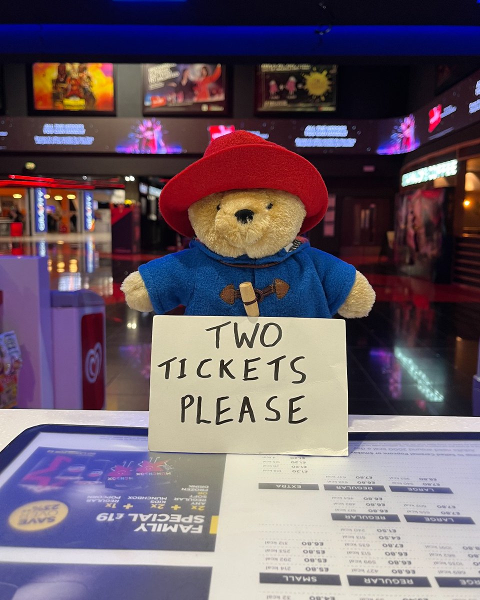 We can BEARly contain our excitement about this film release.....🐻 

Pack your marmalade sandwiches, because Paddington in Peru is out today! 🥪 🎬 

Don't miss out - book your tickets now at <a href="/cineworld/">Cineworld</a>  for the perfect family outing! 🍿