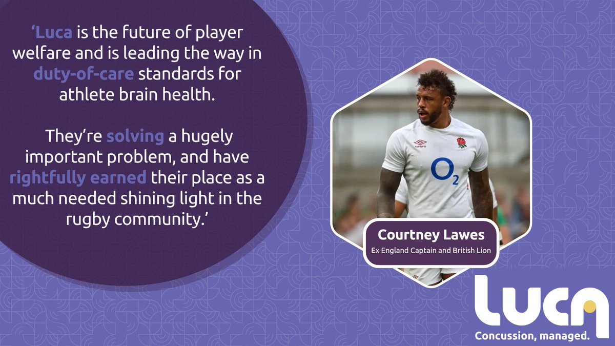 Luca_Health's tweet image. An insight from ex @EnglandRugby captain @Courtney_Lawes  into the value of our services. 

We are the future of concussion care in #schools. 

#concussion #managed