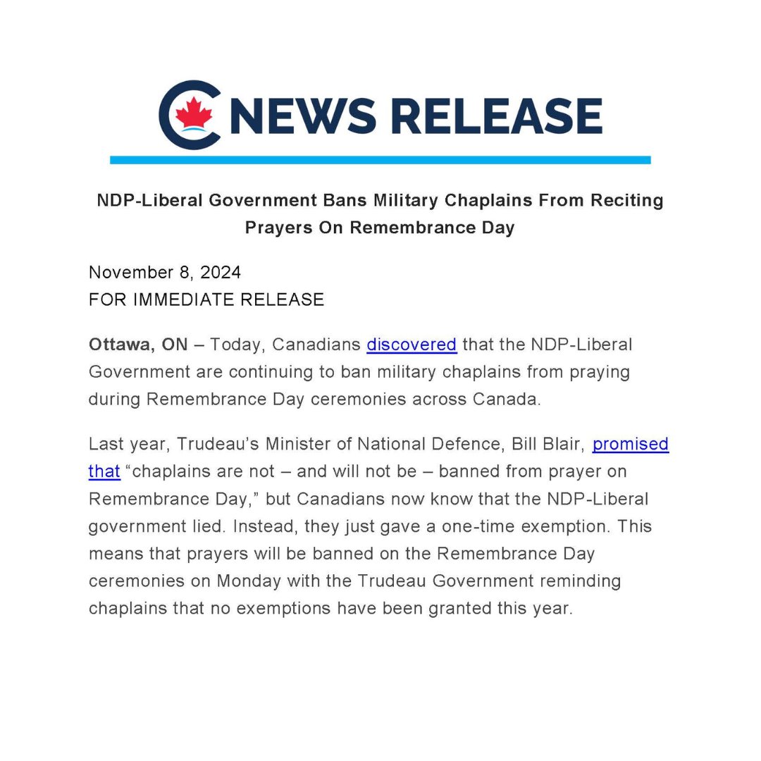 James Bezan on X: “The Liberals' ban on prayer is an insult to our