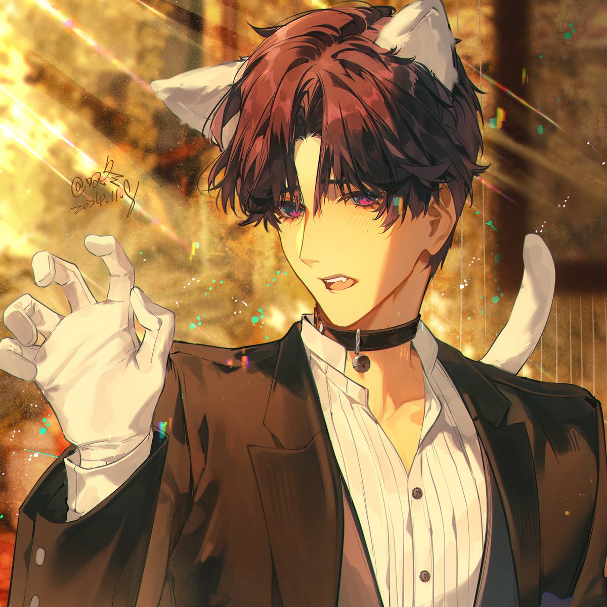 AkiraKuroya's tweet photo. #恋と深空 #ホムラ 
#Rafayel #LoveandDeepspace

nya~ https://t.co/QWjitxmkso