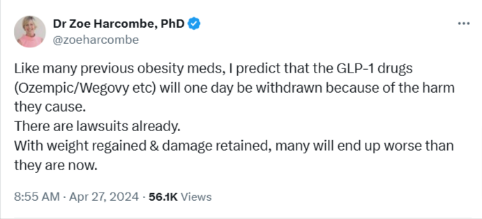 Dr Zoe Harcombe, PhD tweet media