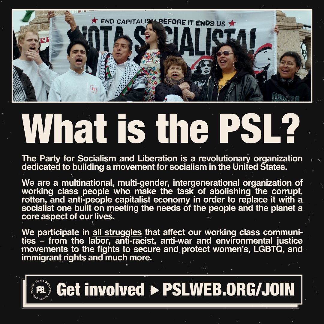 Party for Socialism and Liberation tweet media
