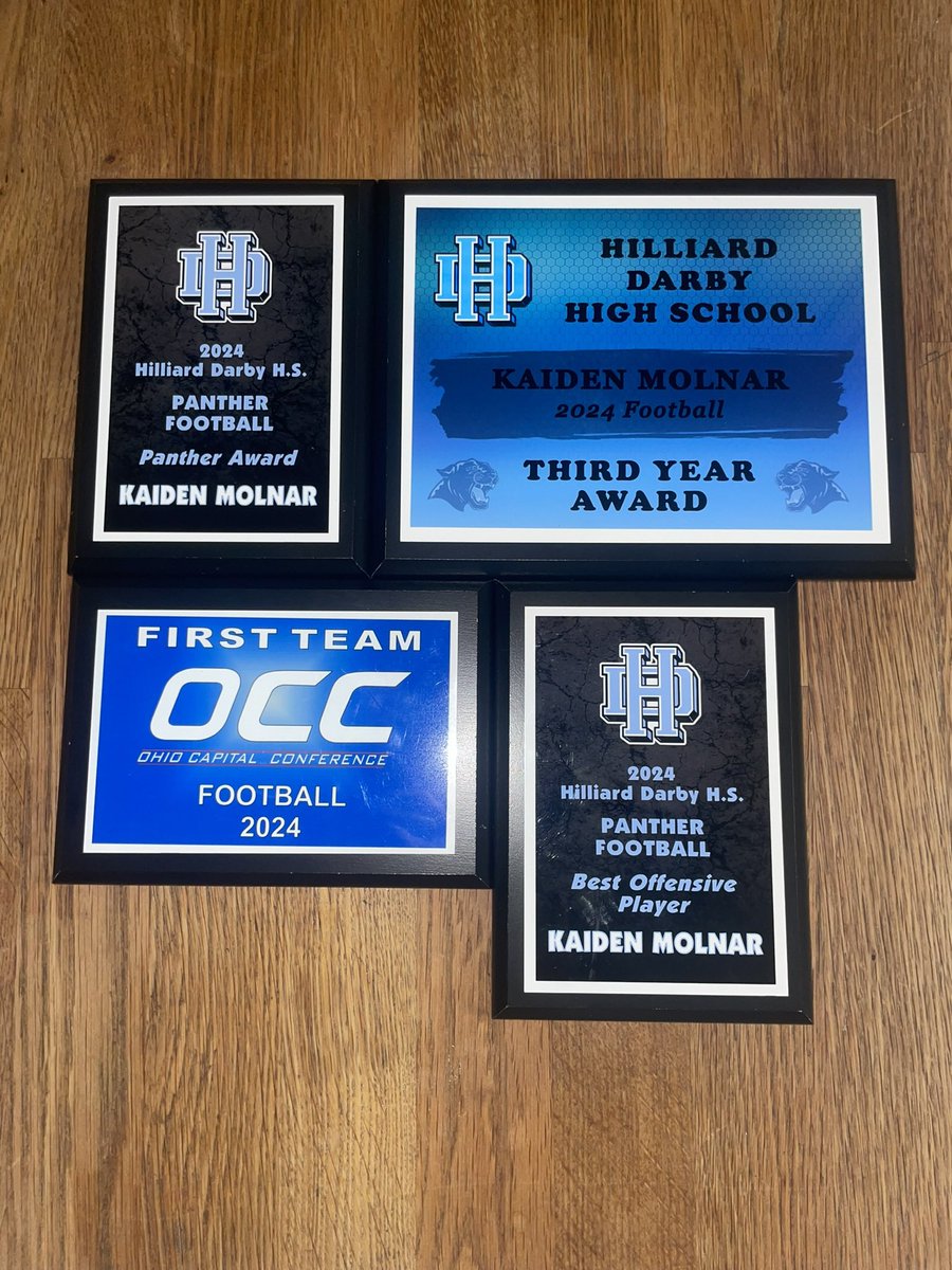 KaidenMolnar's tweet photo. Named first team All-OCC 

Offensive player of the year

Panther award https://t.co/GzPW6NGITl