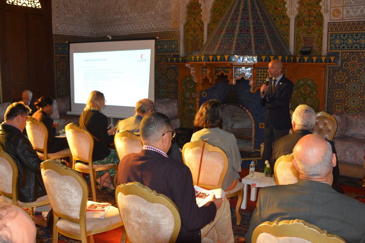The <a href="/MaMrcs/">الهلال الأحمر المغربي - الإدارة المركزية</a> &amp; <a href="/IFRC/">IFRC</a> organised in Rabat a meeting inviting the embassies of countries that contributed to our earthquake Emergency Appeal. To present the Moroccan Red Crescent response thus far &amp; going forward. And give thanks &amp; appreciation.
Thank you to all our partners &amp; donors