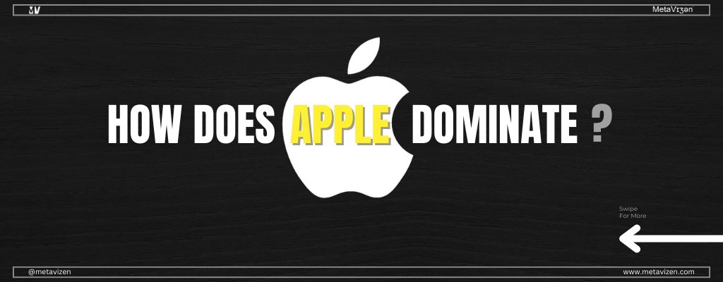 MetaVizen's tweet image. Apple Dominates 🧲 understand how &amp;amp; it will change the way you approach business. - #MetaVizen

#customerserviceproblems #createfans #startwithwhy #simonsinek #sethgodin #nike #brands #branding #brandingdesign #getcustomers #pictograph #wordpress #design #marketing #scale