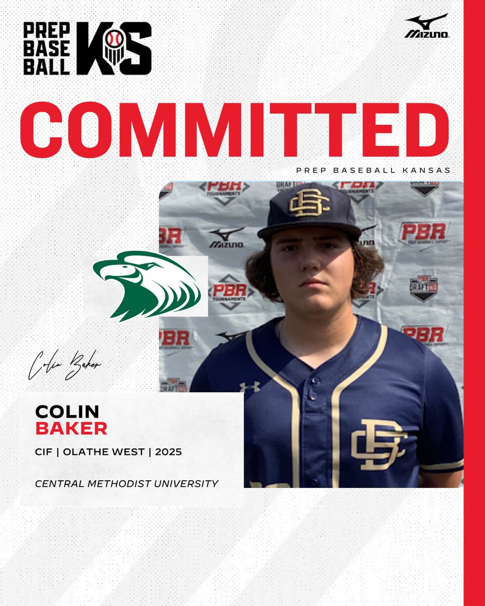 PrepBaseballKS's tweet photo. CIF Colin Baker (Olathe West, 2025) commits to Central Methodist University

👤: https://t.co/fvVa3iZgPV

@ColinBaseball2 | @OlatheWestBSB | @cmueaglesBSB https://t.co/nglyL4NfSm