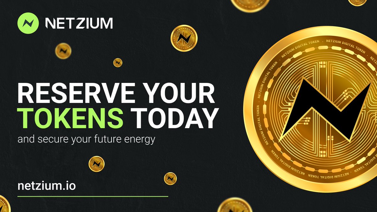 Netzium2030's tweet photo. 🌿 Secure your place in the future of energy! Reserve #Netzium tokens today and empower a sustainable world. The time is now! ⚡️>> https://t.co/NwRD0MNTAY https://t.co/bANatfEVja