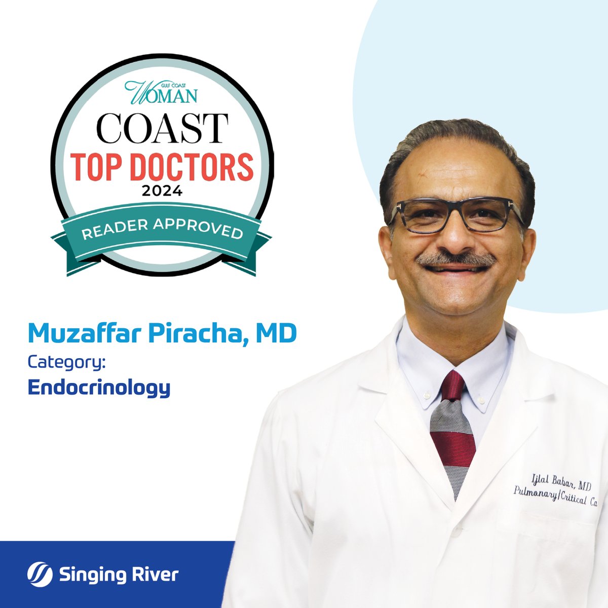 Singing River Health System (@mysingingriver) on Twitter photo Congratulations to Dr. Muzaffar Piracha, Endocrinologist, on being named a Gulf Coast Woman (<a href="/IAMGCW/">Gulf Coast Woman</a>) Top Doctor in Endocrinology for the third time! π
Weβre proud of his dedication to exceptional care on the Gulf Coast! π
π Learn more here: SingingRiver.info/Dr-Piracha Congratulations to Dr. Muzaffar Piracha, Endocrinologist, on being named a Gulf Coast Woman (<a href="/IAMGCW/">Gulf Coast Woman</a>) Top Doctor in Endocrinology for the third time! π
Weβre proud of his dedication to exceptional care on the Gulf Coast! π
π Learn more here: SingingRiver.info/Dr-Piracha