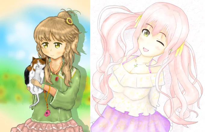 #みんなの推しの初描き絵と最近の絵を見せて欲しい 2017→2024描き続けて7年。ようやく描きたいものが描けるようになってきました 