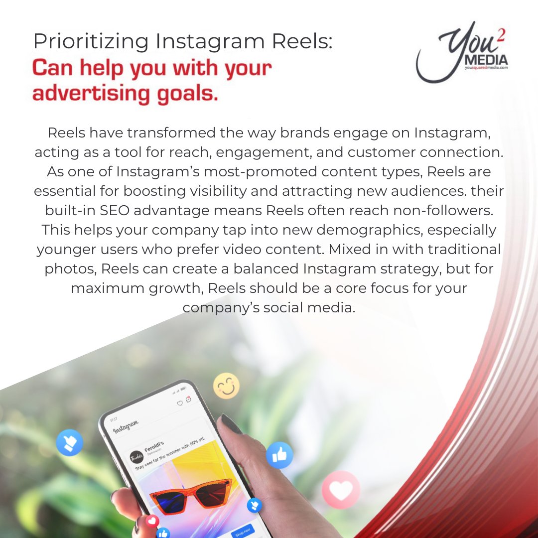 YouSquaredMedia's tweet image. Reels boost reach and engagement by showing off your brand’s fun side, while photos keep things classic—together, they’re a winning Insta strategy!📸✨

#ReelsVsPhotos #InstaTips #advertisingtips #yousquaredmedia #y2m #yousquared #digitalmarketing #marketing #agency