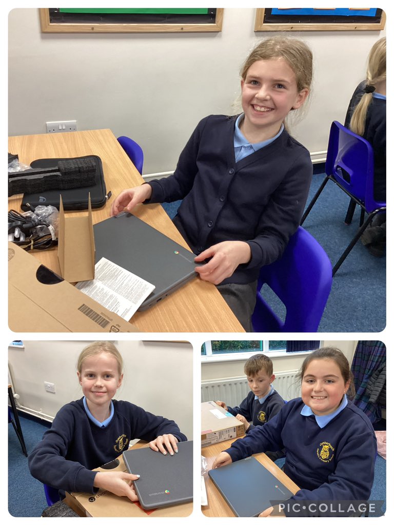 Thank you #FOCS for helping Year 5 to get chromebooks. We have some very excited children. @ComberbachMrsY