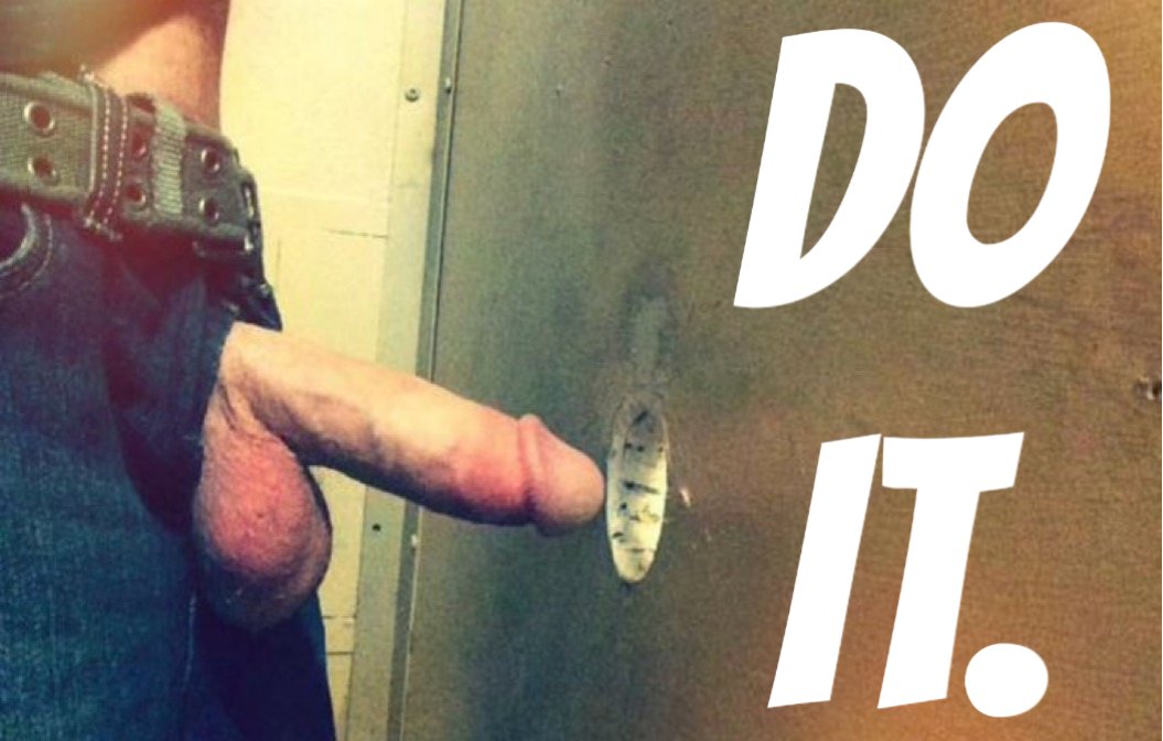 Just stick it through the hole and close your eyes. Every sense is heightened as you are pleasured by an anonymous mouth. No names. No dates or drama. Just two men completely focused on their needs. #gaygloryhole