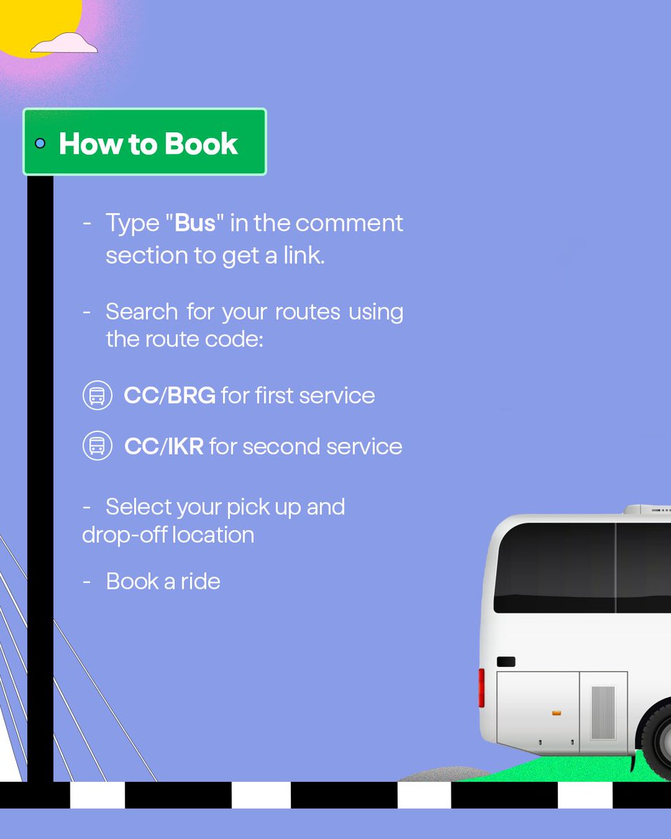 Good news 🥳 Each Sunday, you can now come to church with a free bus from Lagos Mainland. Kindly sign up here 👇🏾

shuttlers.co/routes

We hope this makes it easier for you to come worship and fellowship with others. We look forward to having you around this Sunday.