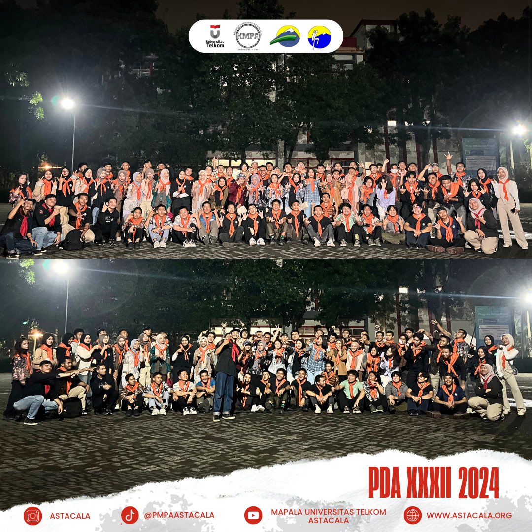 Telah Terlaksana Upacara pembukaan Pendidikan Dasar ASTACALA ke 32 pada  tanggal 25 Oktober 2024. Dengan jumlah siswa sebanyak 89 orang, semangat terus sampai akhir.

#mapalatelkomuniversity #mapala #Bandung #telkomuniversity #pembukaan