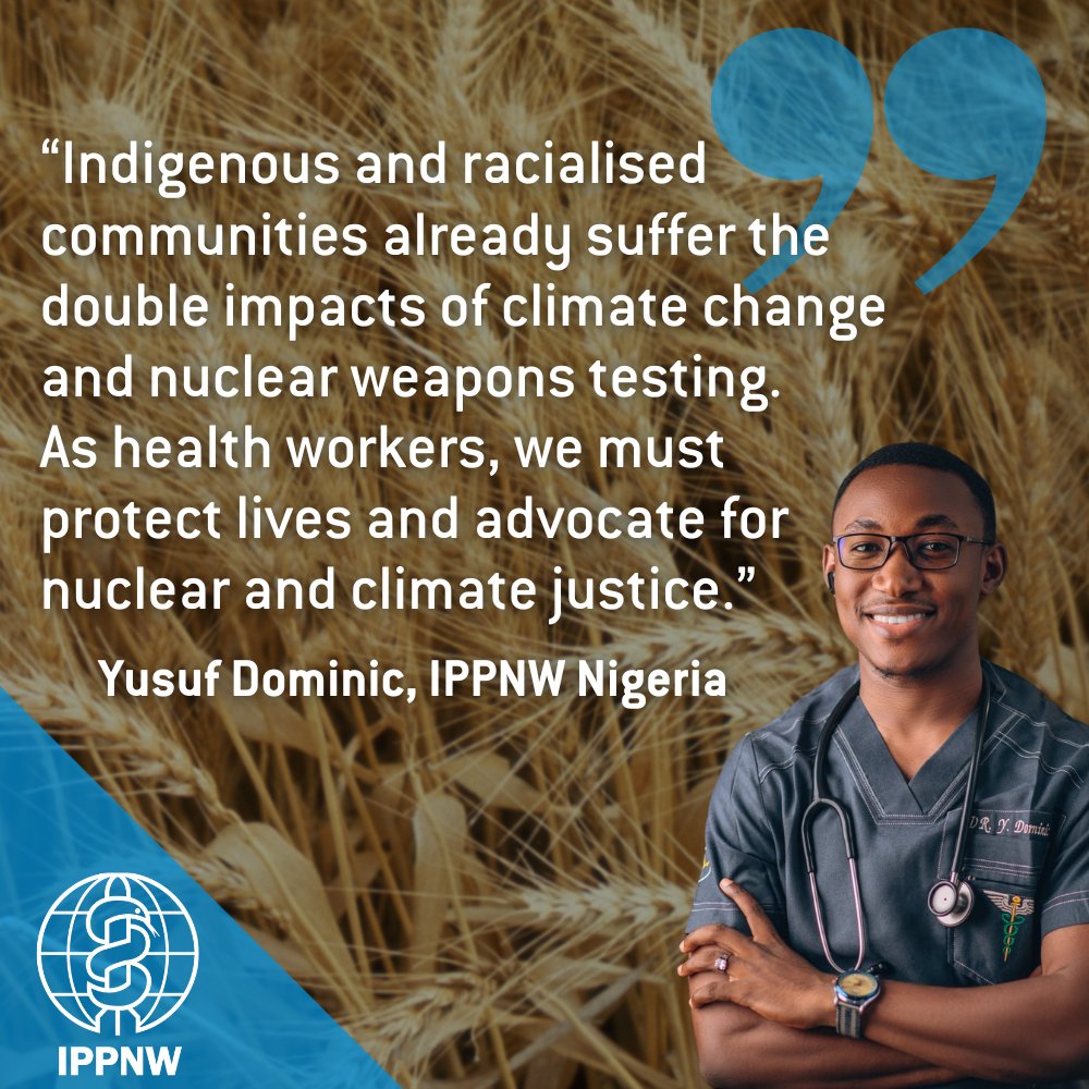 A solution to the climate crisis must include nuclear disarmament. #COP29 delegates should acknowledge and support the Treaty on the Prohibition of Nuclear Weapons! 👉ippnw.org/COP 
#nuclearban #COP29Azerbaijan #ClimateJustice