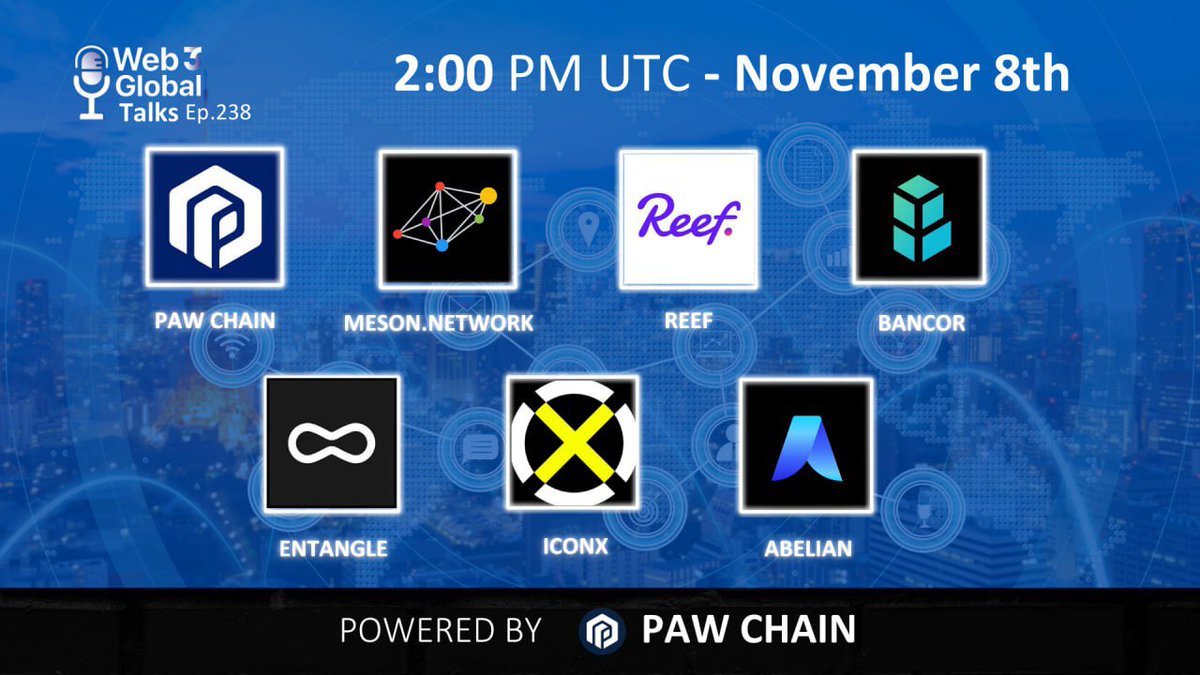 web3globalmedia's tweet photo. 📻 #GM - Are you ready for Friday’s Web3 Global Talks? 

🎙️ Our Guests: 
@framecommunity, @NetworkMeson, @Reef_Chain, @Bancor, @Entanglefi, @IconxWorld, @PQabelian 

⏰ Set Reminder: 
https://t.co/6Umja9knFp https://t.co/JNQDTxDDYI