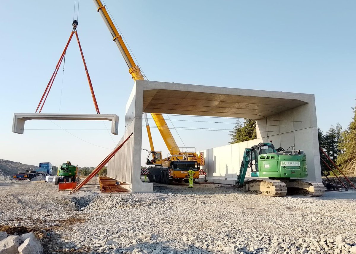 Banagher Precast Concrete (@banagherprecast) on Twitter photo Last month <a href="/Wills_Bros/">Wills Bros Group</a> installed this portal on the new N5, the top edge sections of the portal weighed 50 tonnes!
Plant & photo: John Kirrane
#Precast #Concrete #PrecastConcrete
#Construction #Engineering
#MMC #Offsite #BuildOffsite
#ChallengeUs Last month <a href="/Wills_Bros/">Wills Bros Group</a> installed this portal on the new N5, the top edge sections of the portal weighed 50 tonnes!
Plant & photo: John Kirrane
#Precast #Concrete #PrecastConcrete
#Construction #Engineering
#MMC #Offsite #BuildOffsite
#ChallengeUs