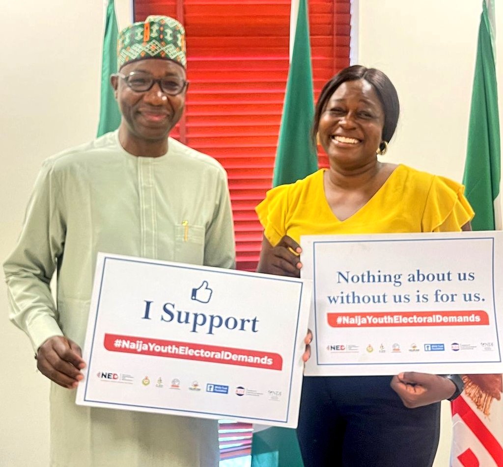 jdevfoundation's tweet image. We paid a courtesy visit to the Speaker House of Representatives who was ably represented by Hon. Sada Soli 
Kaita/Jibia Federal Constituency of katsina. We discussed extensively on the YERPNAIJA project alongside the Youth priorities recommendations. 
@NDI @NEDemocracy @KDI_ng