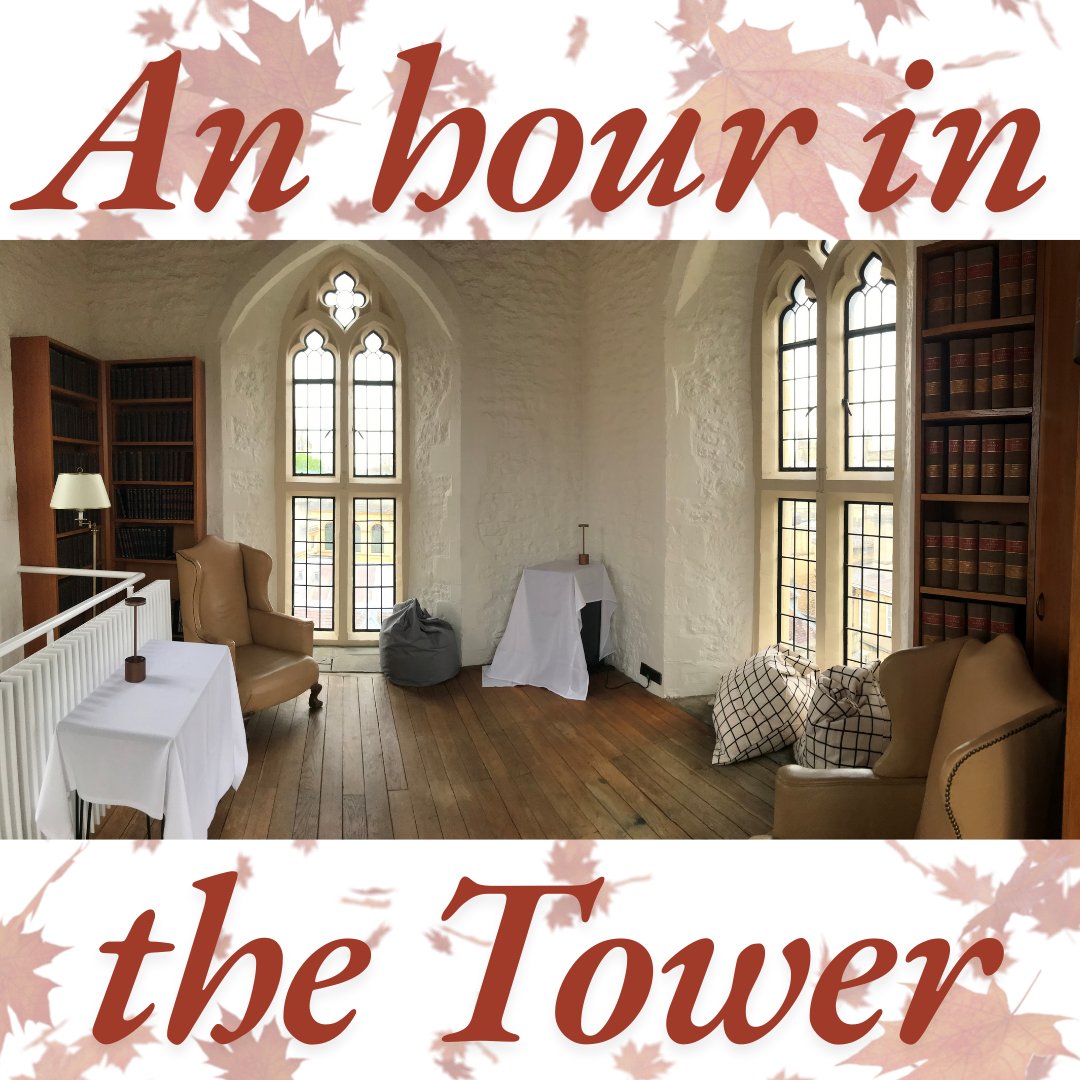 The room at the top of the Library Tower will be open today 2pm-4pm. Take a break, come see the beautiful views across Oxford, relax for a while in a comfy beanbag.
#AnHourInTheTower #StudyBreak #5thWeekBlues