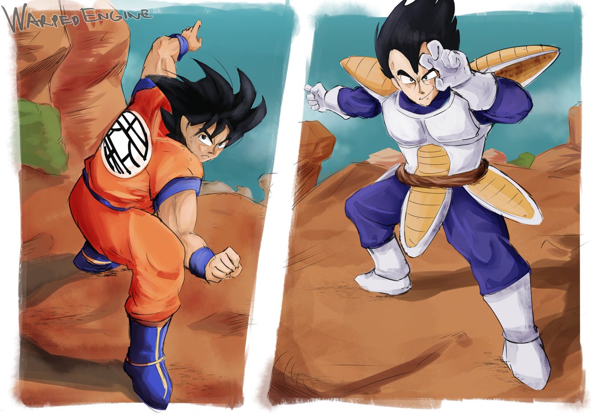 WarpedEngine's tweet image. [THE FIRST DUEL]

DRAGON BALL Z // SAIYAN SAGA