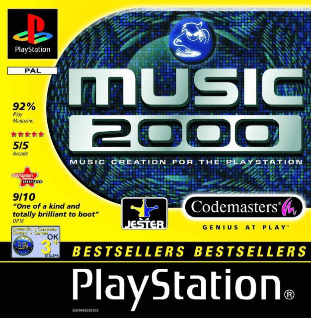 ImageMK's tweet image. Shout out to all the 80s babies that spent hours on their PlayStation with Music (1998) &amp;amp; Music 2000 (1999).

I’ve still got them sitting in a draw 😅
