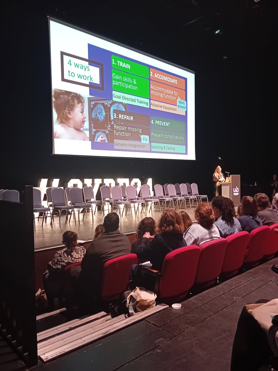 "There are really only 4 approaches we can take as an Occupational Therapist: train, accommodate, repair or prevent...

...Our bag is training and accommodating"

Welcome to Iona Novak's keynote presentation at #CYPF24