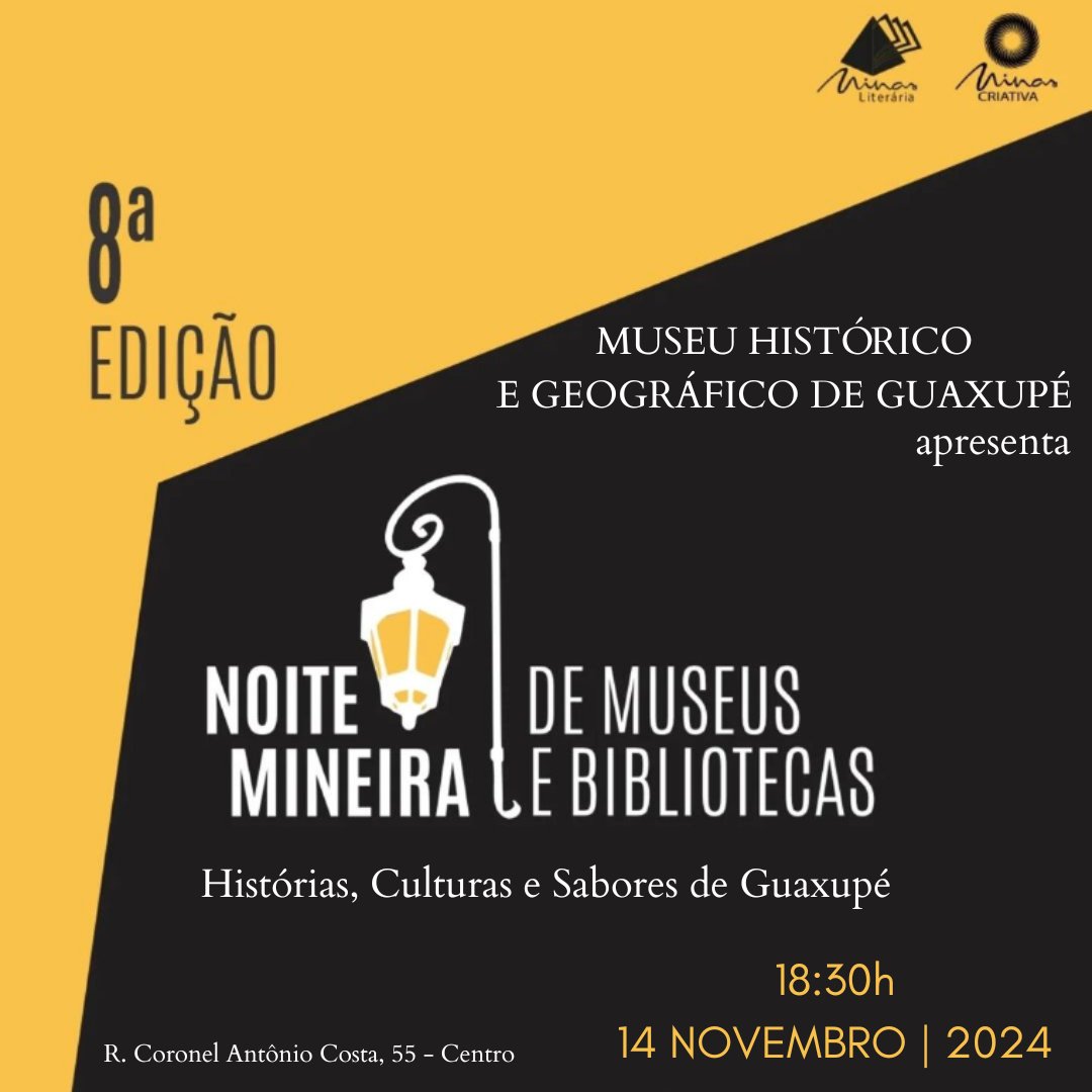 CarmemMarx's tweet photo. Guaxupé na 8 Noite Mineira de Museus https://t.co/0Fka1WolDR