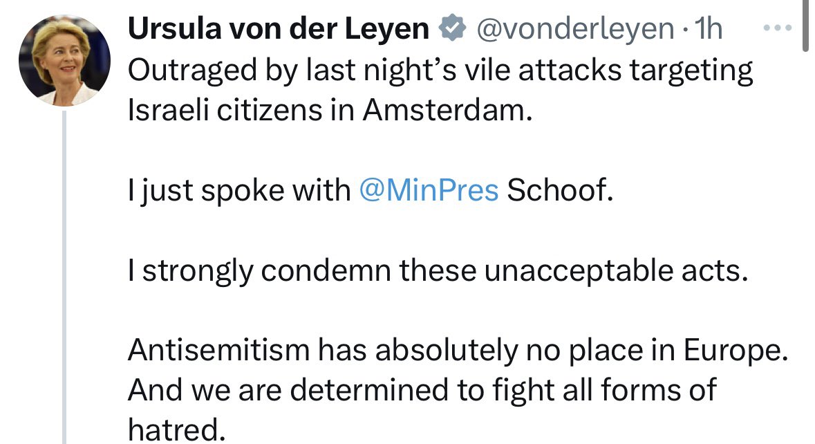 ASE's tweet image. The reason the media is deliberately not reporting the fact that Israeli ⚽️ hooligans marched thru Amsterdam, provoking &amp;amp; beating passers, chanting death to Arabs and other genocidal slurs,  vandalizing peoples homes &amp;amp; removing Palestinian flags is precisely so that pundits &amp;amp;…