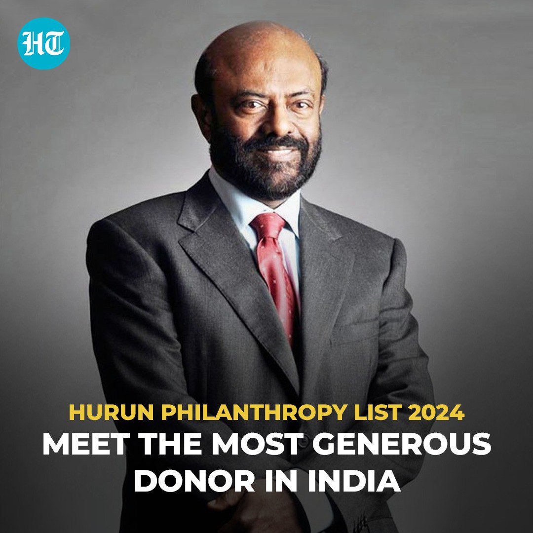 htTweets's tweet image. #HCLTechnologies founder #ShivNadar and family stayed on top on this year’s list as well after donating ₹2,153 crore. The top 10 individuals in the list contributed ₹4,625 crore to philanthropic causes 

Check out full list here: hindustantimes.com/trending/india…