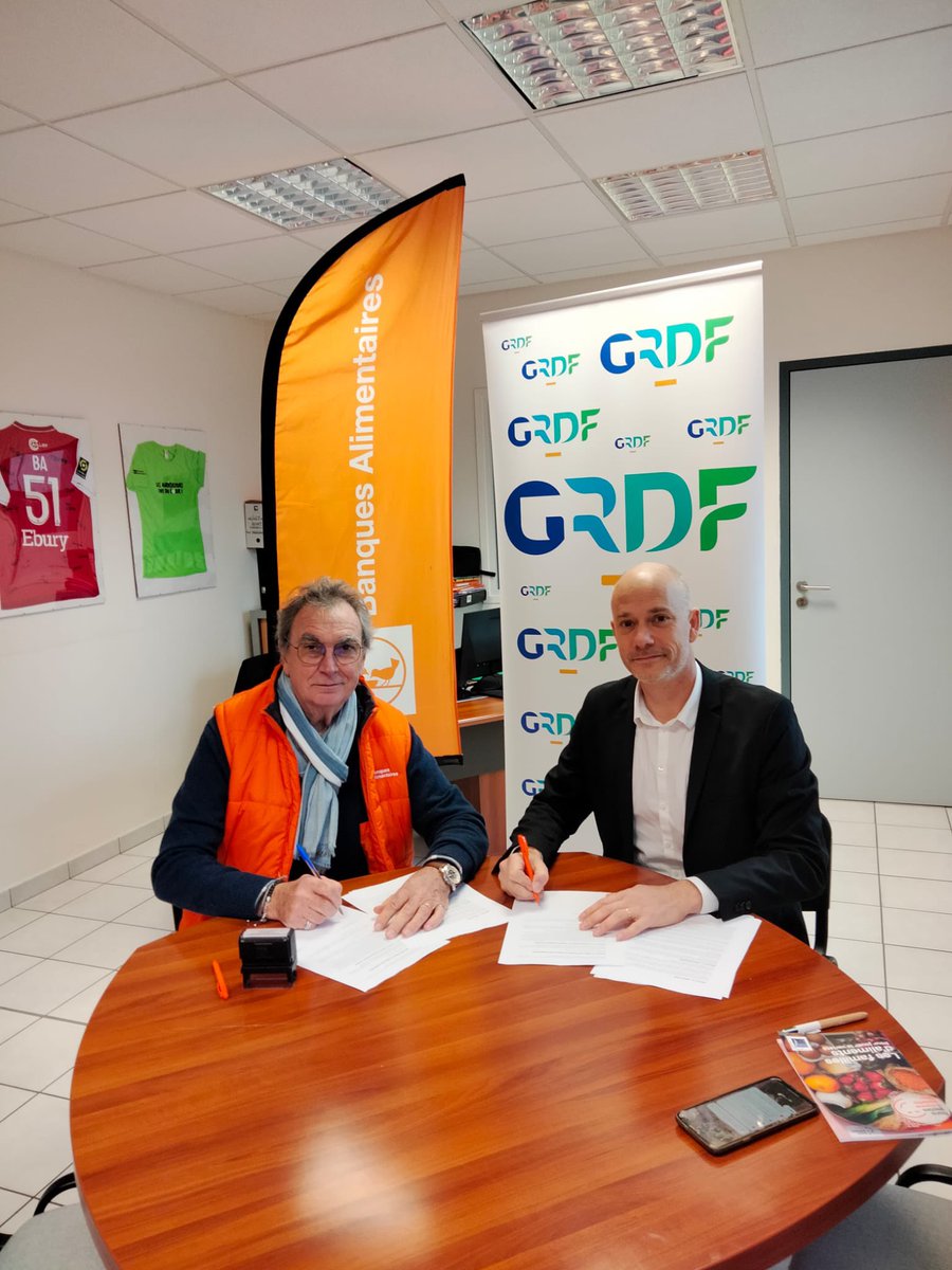 Merci à GRDF pour son soutien à la collecte de fin novembre par le don de 2500€ qui couvriront les frais de fonctionnent.👍🙏