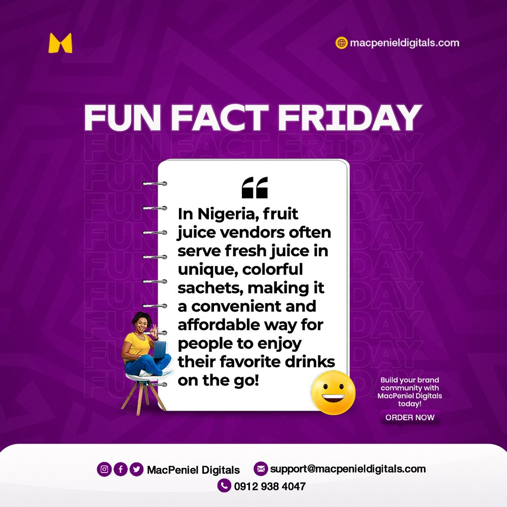 MacPenielD's tweet photo. Fun Fact Friday is here!✨ Ready to learn something new? 🌎📚

#FunFactFriday #DidYouKnow #TriviaTime #LearningIsFun #FridayFeeling #personalbranding #socialmedia #community #macpeniel #branding #brandingtips #macpenieldigitals #november https://t.co/iqt24TVv38