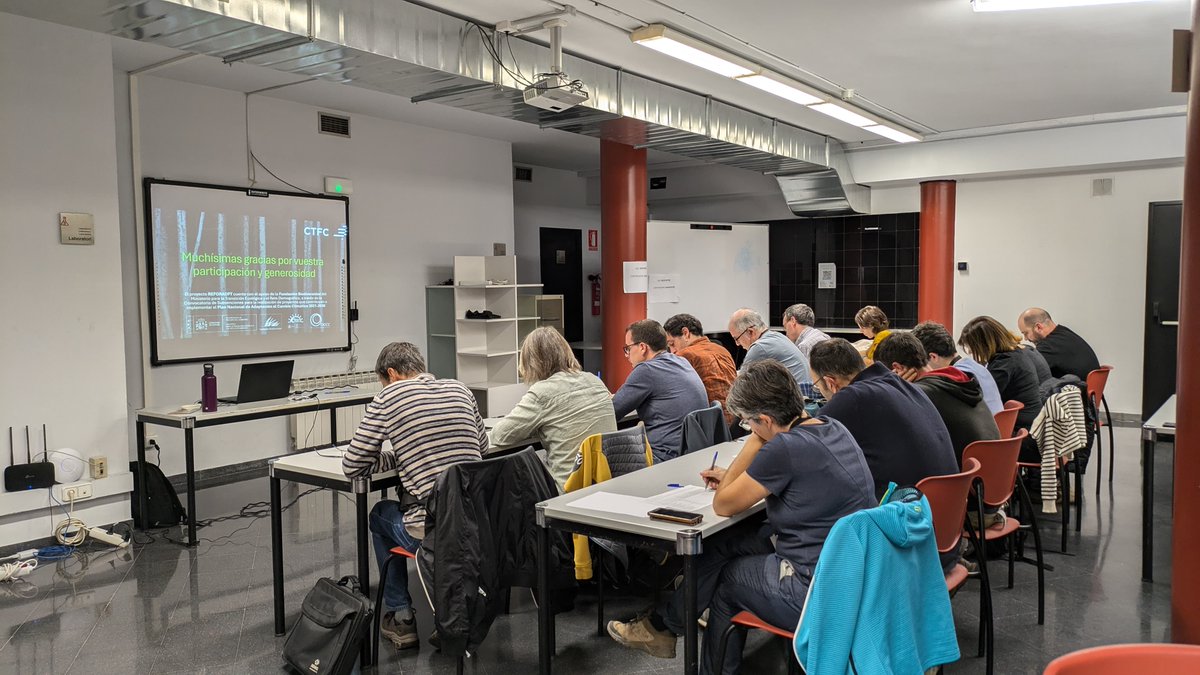 ctforestal's tweet photo. 🚀 Finaliza el 1er taller presencial de #REFORADAPT en Tremp, organizado por el #CTFC con el #apoyo de @FBiodiversidad #ProyectosFB
🌲Expertos en restauración forestal y adaptación al cambio climático debatieron los resultados de un cuestionario inicial, buscando el consenso 🤝 https://t.co/gTsvFpxqeh