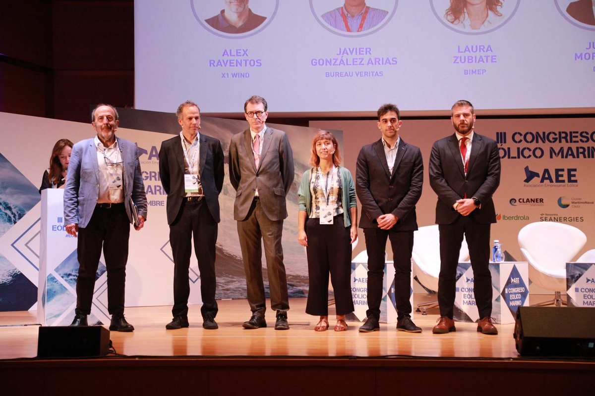 aeeolica's tweet photo. Una nueva sesión pitch en el #CongresoEólicoMarino pero esta vez para analizar las últimas tendencias tecnológicas en #EólicaMarina con expertos de @x1_wind @BureauVeritasEs @bimep_sa @DNVEnergySystem y #eolos
Moderador👉Alberto Ceña de AEE
Sesión patrocinada por @BureauVeritasEs https://t.co/4xW8iZtHAm