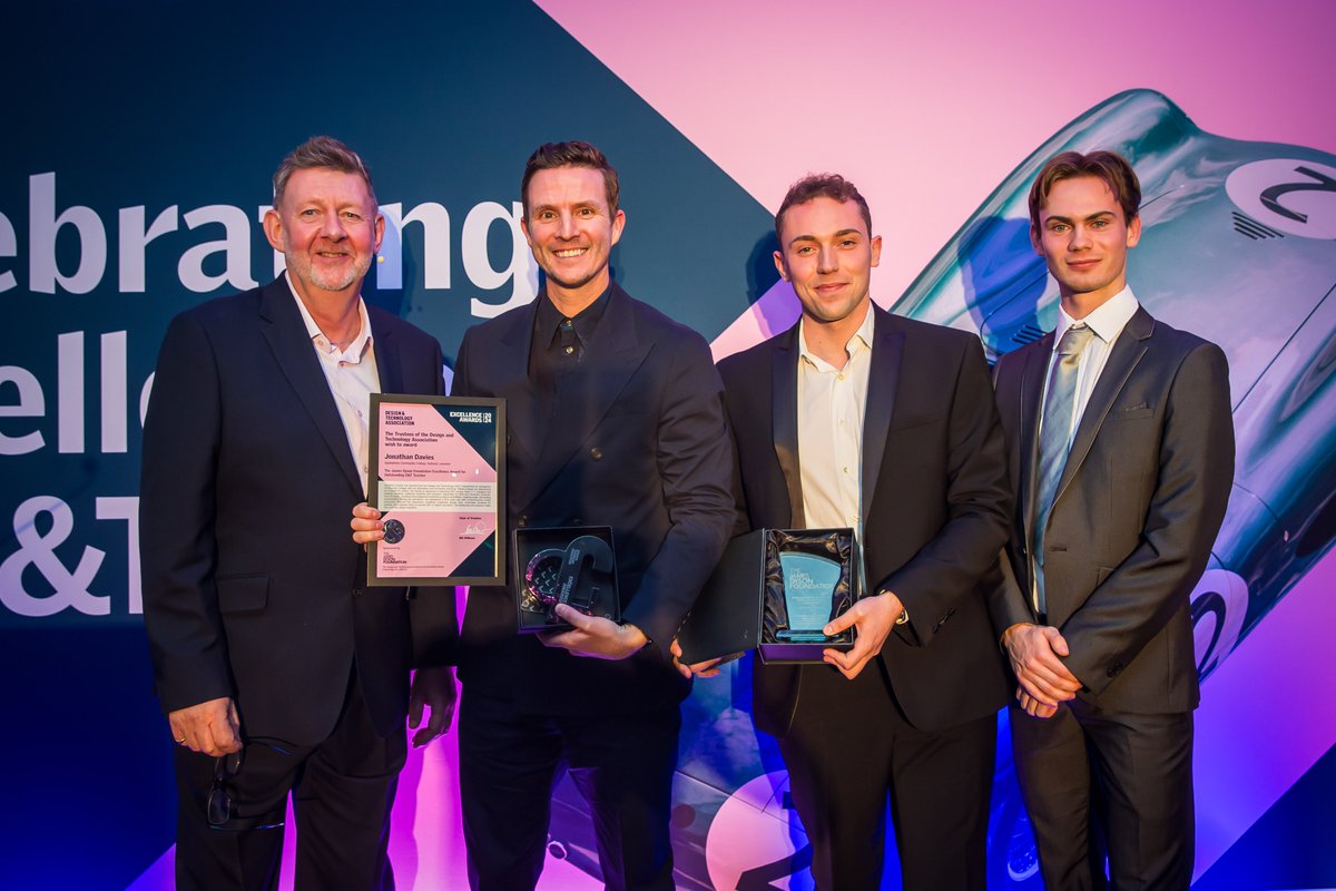 Congratulations to Jonathan Davies from Uppingham Community College for winning the James Dyson Foundation Excellence Award for Outstanding D&amp;T Teacher!

His passion has transformed the D&amp;T department into an inspiring, inclusive space for students. 🏆

#Education #Teaching #STEM