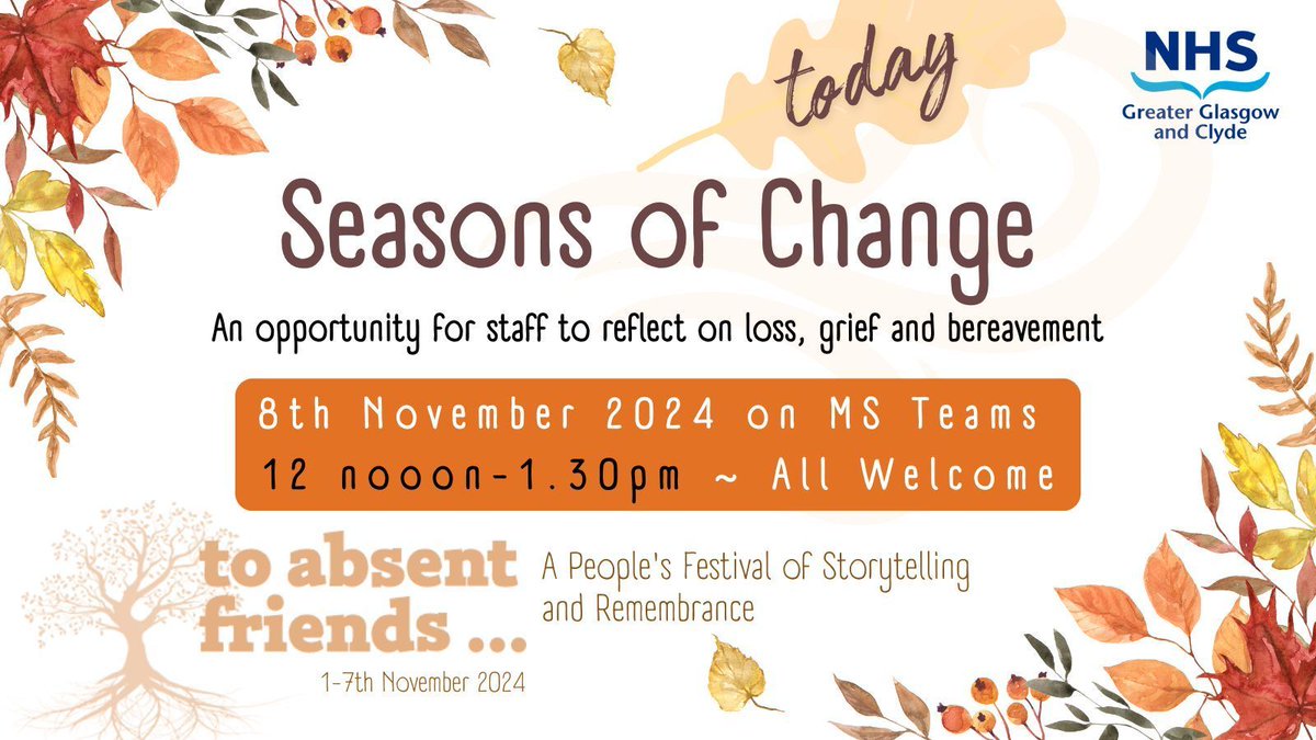 **TODAY**

Need time to reflect and recharge? No active participation necessary, sit back &amp; listen, join or leave at anytime 🍂 "It made me feel peaceful"

Direct link to join 👉 buff.ly/3UCw13o

<a href="/EastDunHSCP/">East Dun HSCP</a> <a href="/GCHSCP/">Glasgow City HSCP</a> <a href="/WDCouncil/">West Dunbartonshire Council</a> <a href="/RenHSCP/">Renfrewshire Health and Social Care Partnership</a> <a href="/InverclydeHSCP/">Inverclyde HSCP</a> <a href="/erhscp/">East Renfrewshire Health & Social Care Partnership</a> @nhsggc