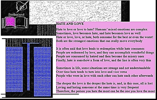 scribaland's tweet photo. #scribaland HATE AND LOVE
How to coexist? Which line?#scribaland1 #web #unknowntheseries #NFT #ai #art #chatgpt #hate #love #poemstweet #poetrytweet #poetrytweets #poemstweets #poempost #poemposts #poemspost #poemsposts #poetrypost #poetryposts #poemquote #poemquotes #poetryquote https://t.co/uyFcmyNkHF
