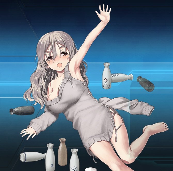 艦これ「ポーラ 秋刀魚モードなんというか自然で違和感のない姿だよね…#艦これ #鎮守府秋」|tamamizu@C103東ユ48a土曜のイラスト