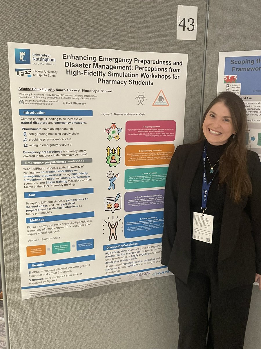 Come and see Ariadne Fiorot and colleagues work from <a href="/UoNPPP/">UoN_Pharmacy_PPP</a> at #RPSConf24