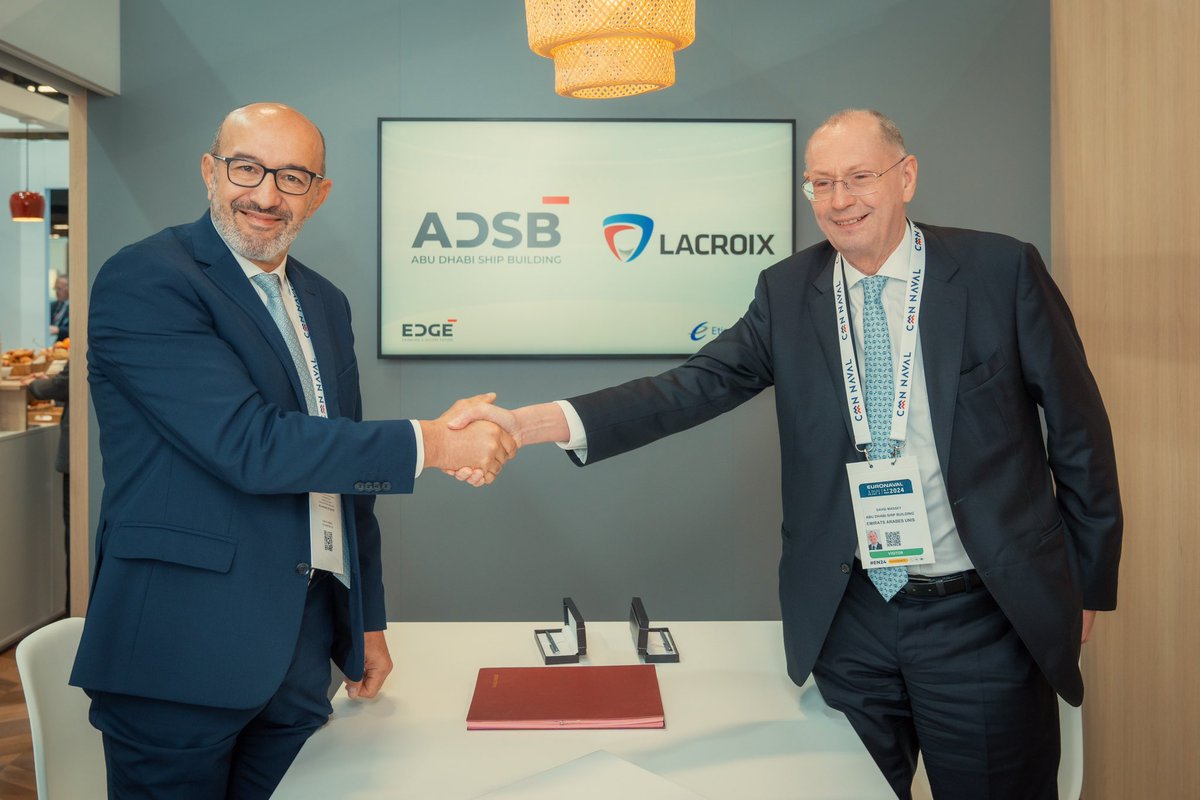 _edgegroup's tweet image. #ADSB, EDGE’s naval arm, has been making waves at #Euronaval2024, securing four strategic partnerships to enhance the RABDAN FA-400 Fast Attack vessel with advanced systems in navigation, firepower, defence, and missile technology. 

These collaborations underscore our commitment