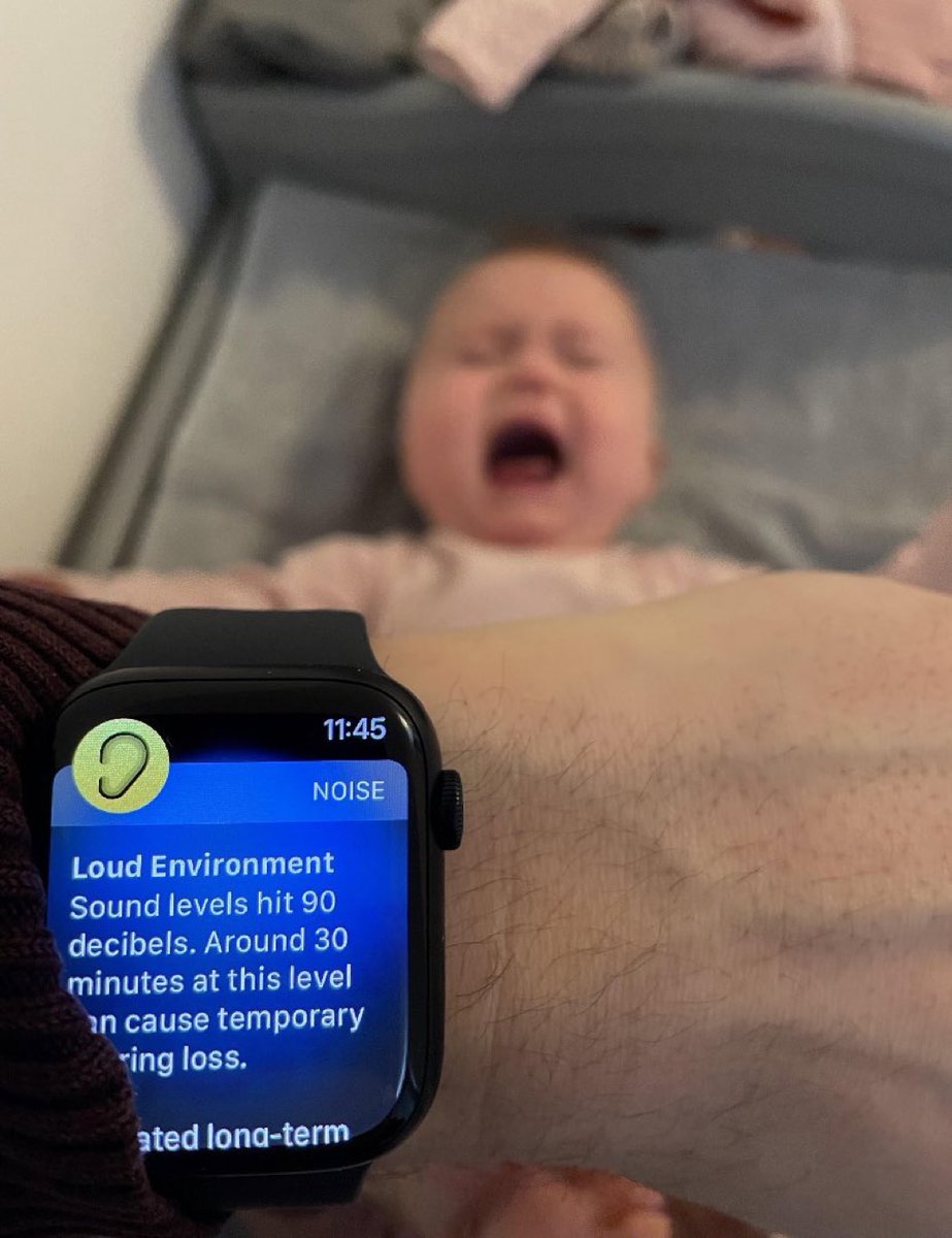 Thanks watch, I’ll tell the baby to quieten down