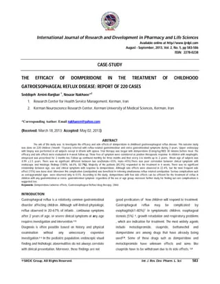 research543572's tweet photo. Highly Cited Article...
The efficacy of domperidone in the treatment of childhood gatroesophageal reflux disease....Read more https://t.co/Gb9xOcQqs6
https://t.co/XxBIOmLHlh 
#MedTwitter #treatment #DISEASE #Gastroenterology #Publication #Efficiency #articles #research #Pharmacy https://t.co/uZvu5EWeE6