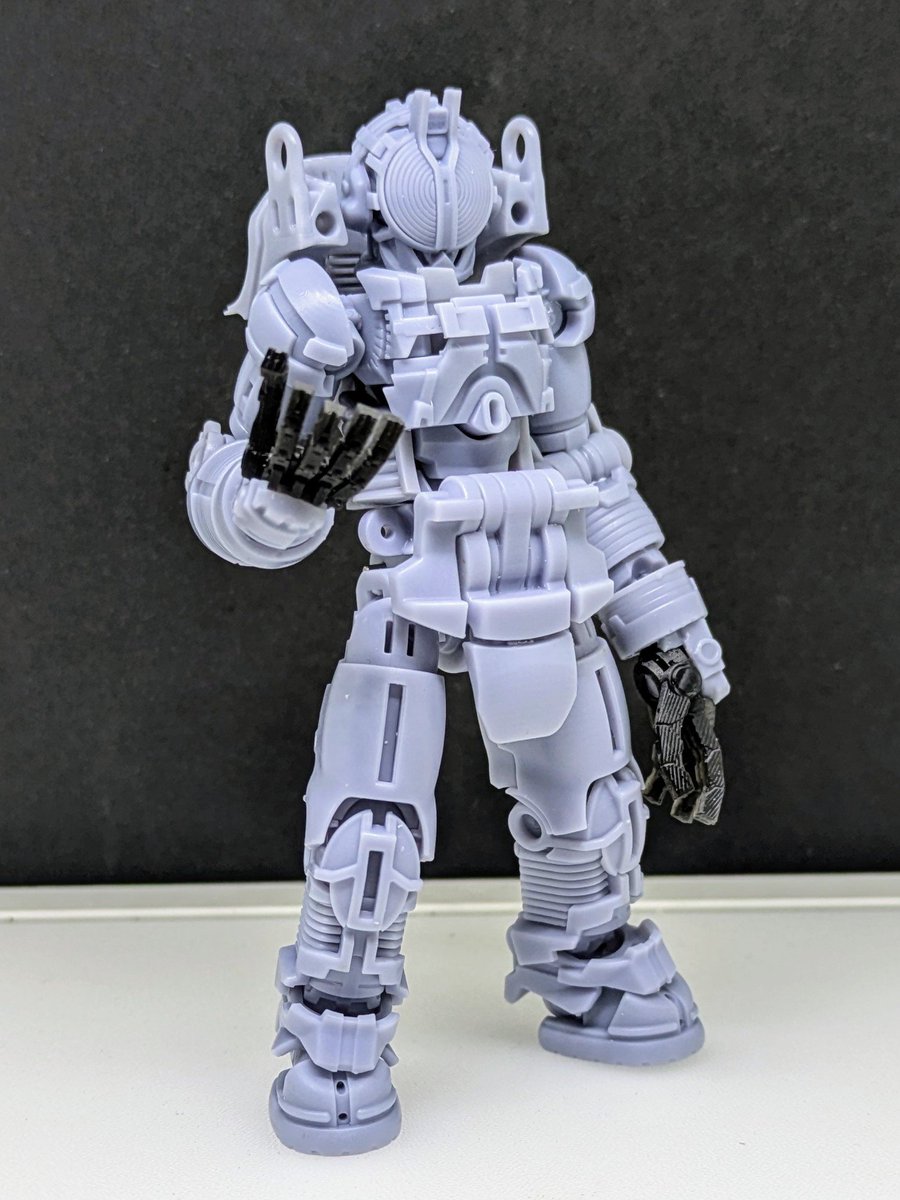 yasnishiyama's tweet photo. #ChituSystems
アンペスーツからパーツのほとんどを見直してます。例えば、肘は90°から130°まで曲がるように、加えて2.5ミリ短縮してます。バレないよう細くしたり。 https://t.co/O4uzlyKgcB